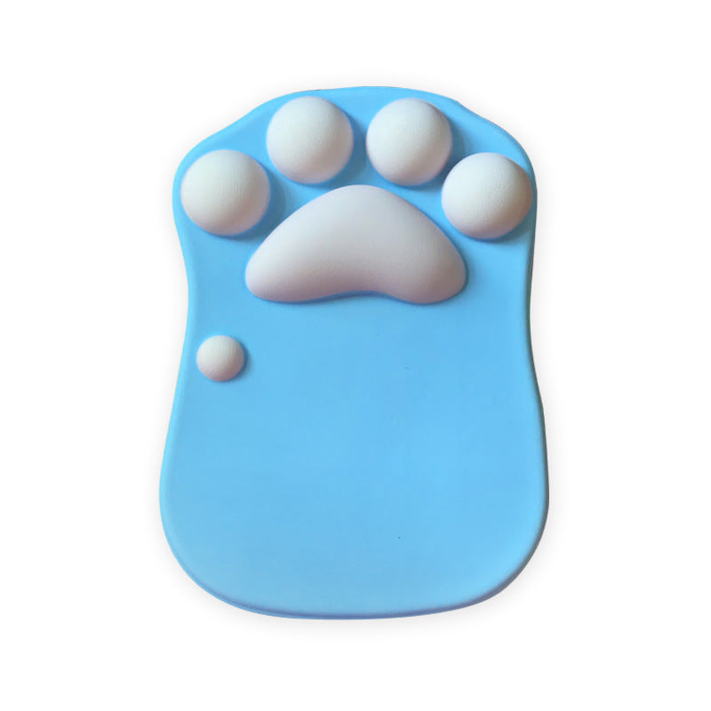 Cute Cat Paw Mouse Pad with Wrist Support - Soft Silicone Rest for Comfort & Fashion - Minihomy