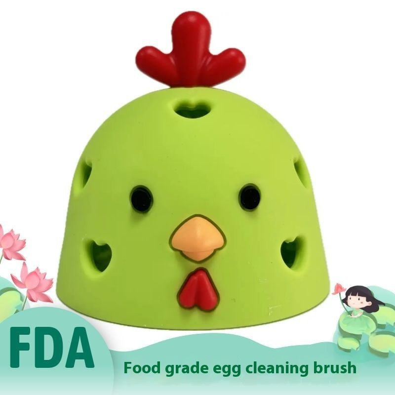 Kitchen Gadget Egg Scrubber For Eggs Chicken Egg Brush Silicone Egg Washer Machine Tool Egg Cleaner Brush Egg Washer - Minihomy