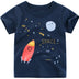 Children's rocket print T-shirt - Minihomy