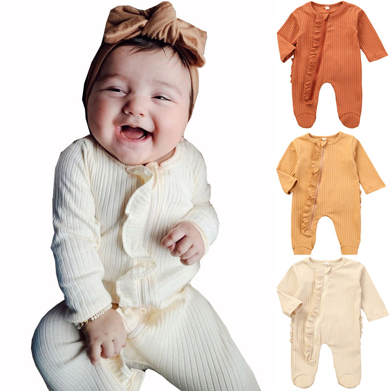 Baby Rompers  Autumn Winter Boys Girls Long Sleeve Jumpsuit Romper