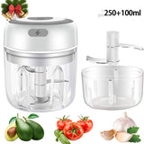 Mini Electric Garlic Chopper USB Charging Ginger Masher Machine Sturdy Durable Chili Vegetable Crusher Kitchen Tool - Minihomy