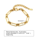 Ornament Extended Stainless Steel Bracelet Gold