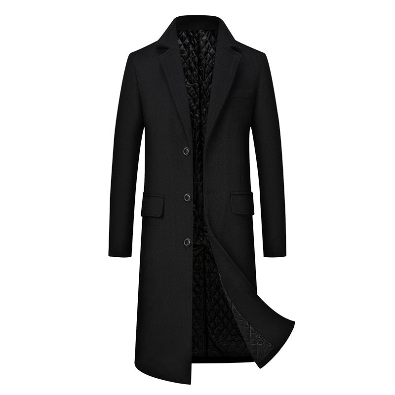 Men Casual Plus Cotton Long Coat: Elevate Your Style with Effortless Elegance