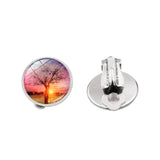 Tree of Life Time Gem Earrings