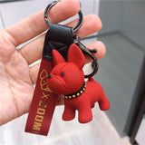 Dog Car keychain French Bulldog Keychain