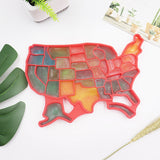 Creative Silicone American Map Ice Cube Tray Mold Cookies Chocolate Soap Baking Tool - Minihomy