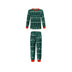 Christmas Print Contrast Color Parent-child Home Suit - Minihomy