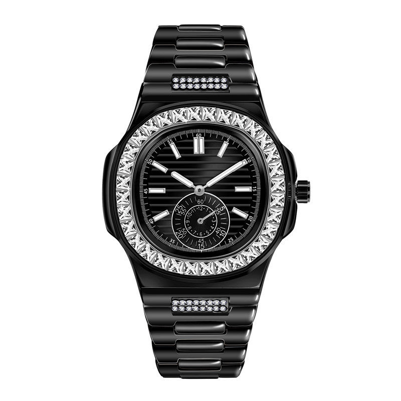 Mens Fashion Alloy  Luxury Brand Diamond Gifts Watches