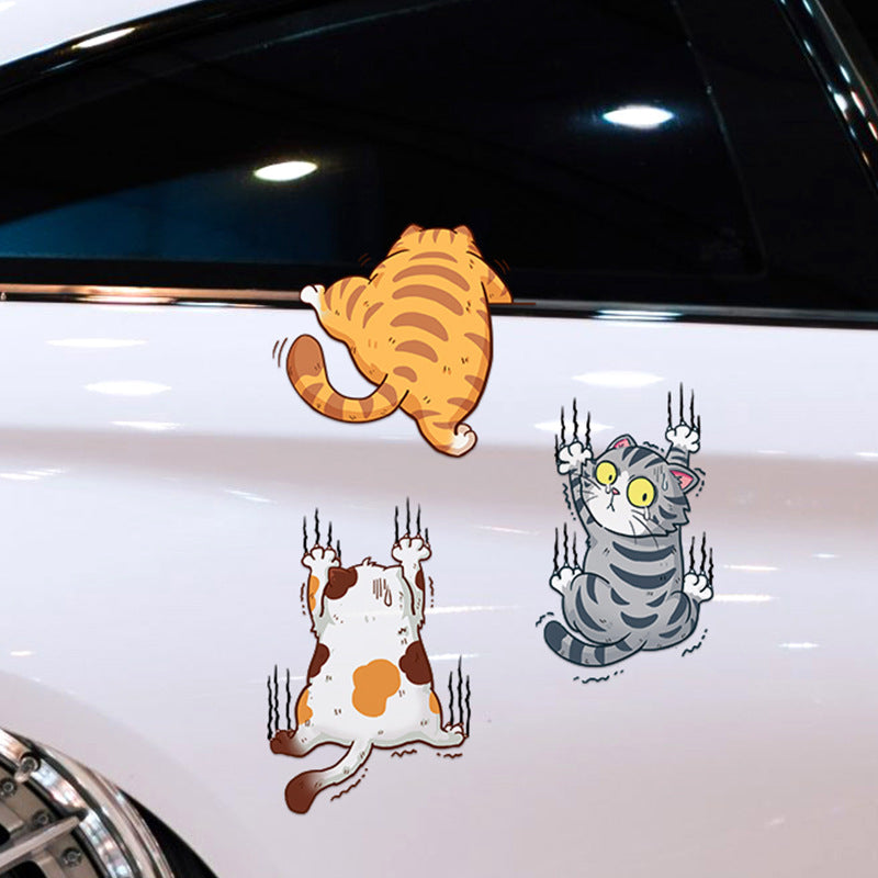 Scratch Pet Cat Car Sticker Scratch Body