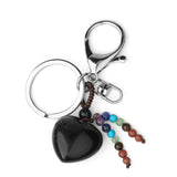 Love Natural Stone Crystal Keychain