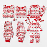 Home Wear Pajamas Christmas Print Casual Suit