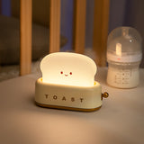 Funny LED Bread Maker Night Light - USB Charging, Dimmable, Timer, Kids Room Lamp