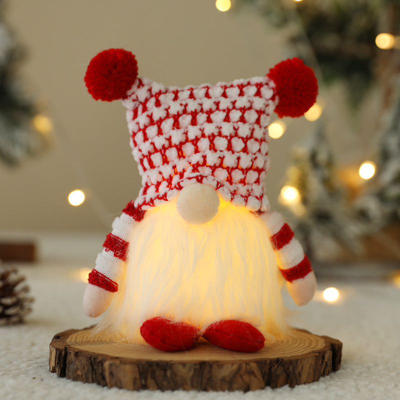 Christmas Faceless Doll With Lights - Minihomy