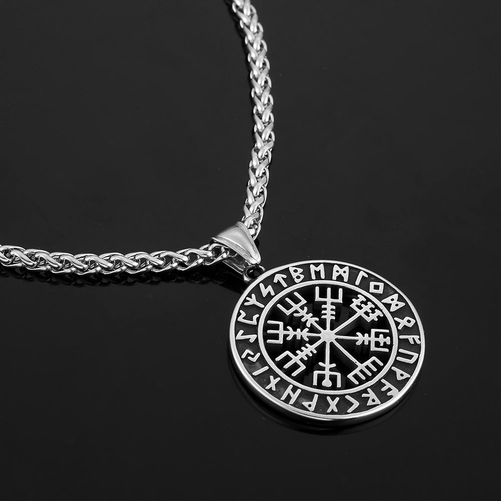 Lun Rune Pendant Necklace Men - Minihomy