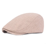 Outdoor Tourism Monochrome Cotton And Linen Berets