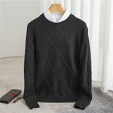 Woolen Sweater Men's Solid Color