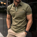 Men's Sports Polo Shirt With Zipper Pocket - Minihomy