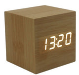 Mini Wooden LED Electronic Clock - Minihomy