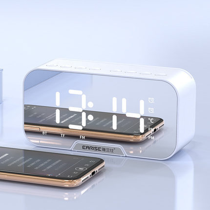 Alarm Clock Clock Wireless Bluetooth Speaker Mini Home Outdoor Card Subwoofer Computer Audio - Minihomy