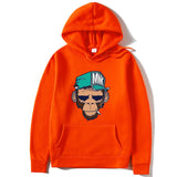 Monkey Printed Men's Hoodie Leisure Warm Sweatshirt