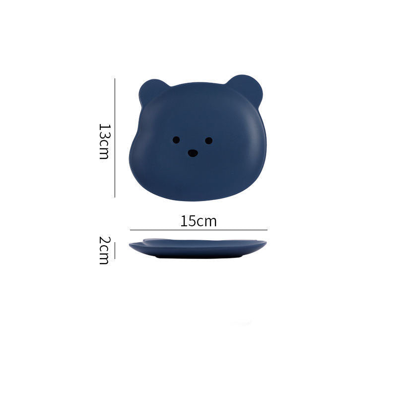 Home Cartoon Cute Bear-shaped Dinner Plate - Minihomy