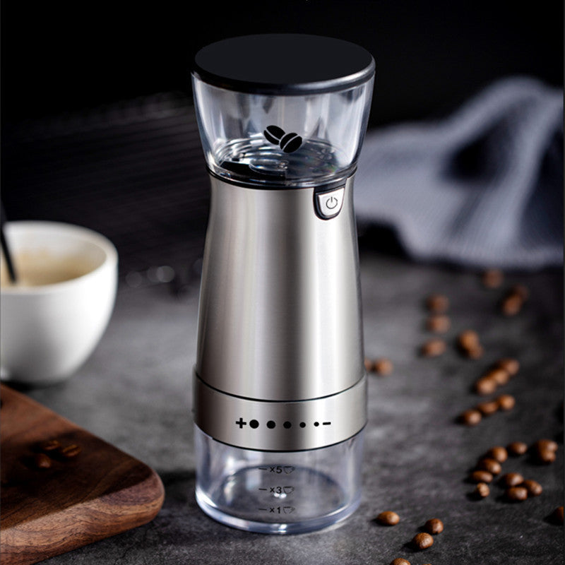 Electric Coffee Grinder - Stainless Steel, Adjustable Burr Grinder for Beans, Kitchen Tool - Minihomy