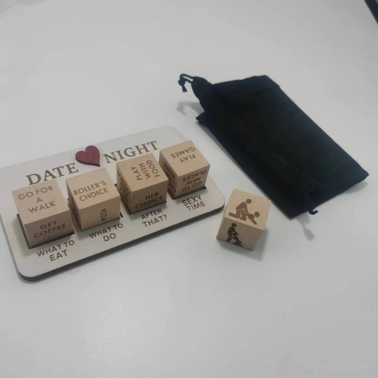 Wooden Date Night Dice Wooden Date Night Ideas Game Dice Romantic Couple Date Night Game Action Decision