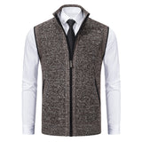Men's Stand Collar Sweater Knitted Cardigan Coat