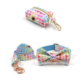 Pet Collar Leash Bow Trash Bag Set