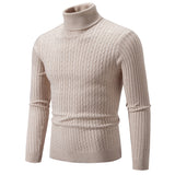 Pullover High Collar Casual Sweater for Men