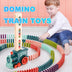 Domino Train Toys - Automatic Release Electric Building Blocks Train Toy - Minihomy