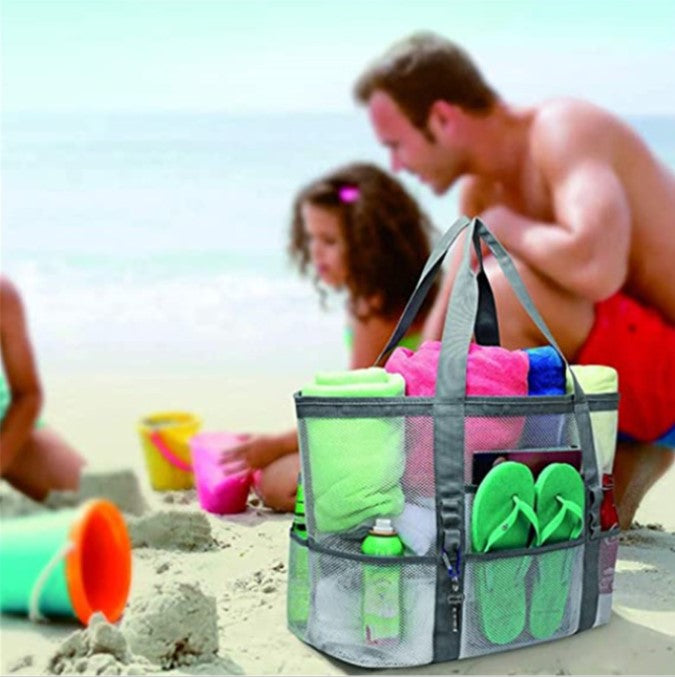 Large-capacity Mesh Portable Beach Bag - Minihomy