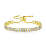 Bracelet White Suit Zircon Tennis Pull - Minihomy