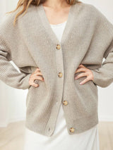 Popular Solid Color Cardigan Sweater Coat For Women