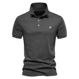 Men's Casual Cotton Lapel Sports Short Sleeve