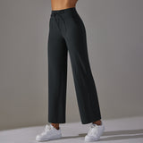 Two-Side Pocket Draping Versatile Fitness Trousers