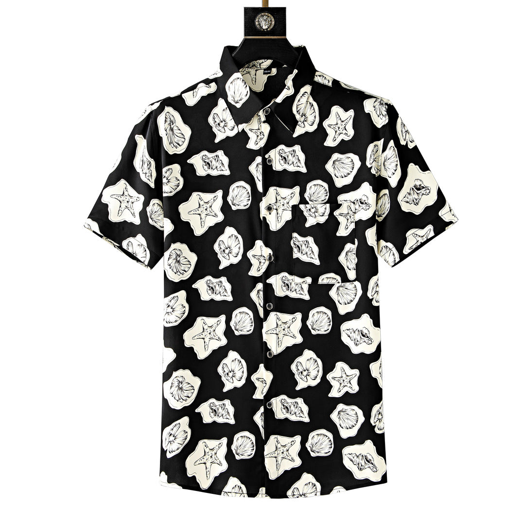 Light Men's Shirt Short Sleeve Non-ironing Breathable Loose Casual Shirt