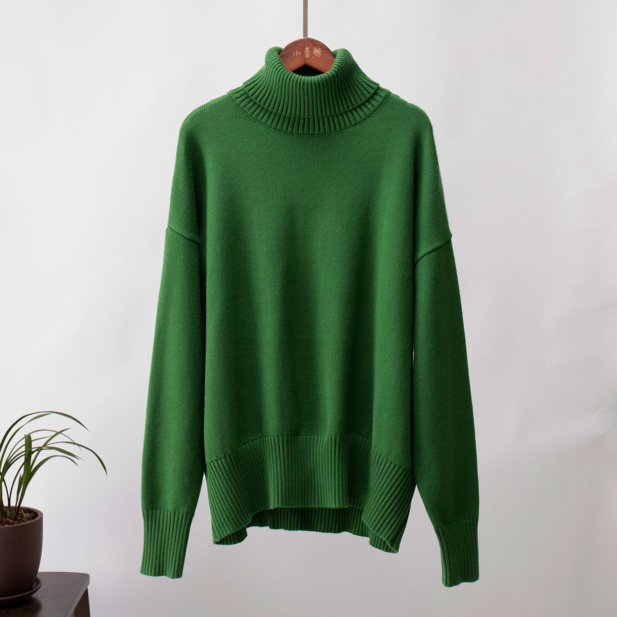 Women's All-match Solid Color Turtleneck Sweater