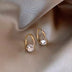 Geometric Micro Inlaid Zircon Ear Clip Niche Design Refined Grace Simple Multi-match Women's Earrings - Minihomy