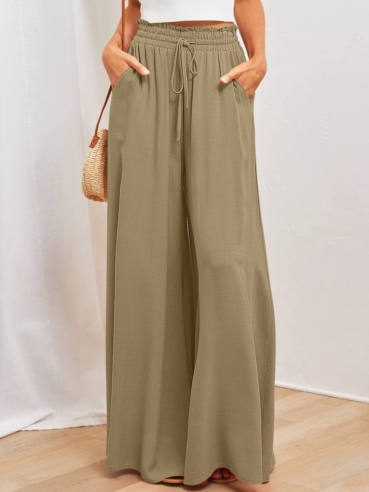 Spring and Summer Casual Wide-Leg Popular Loose Casual Trousers