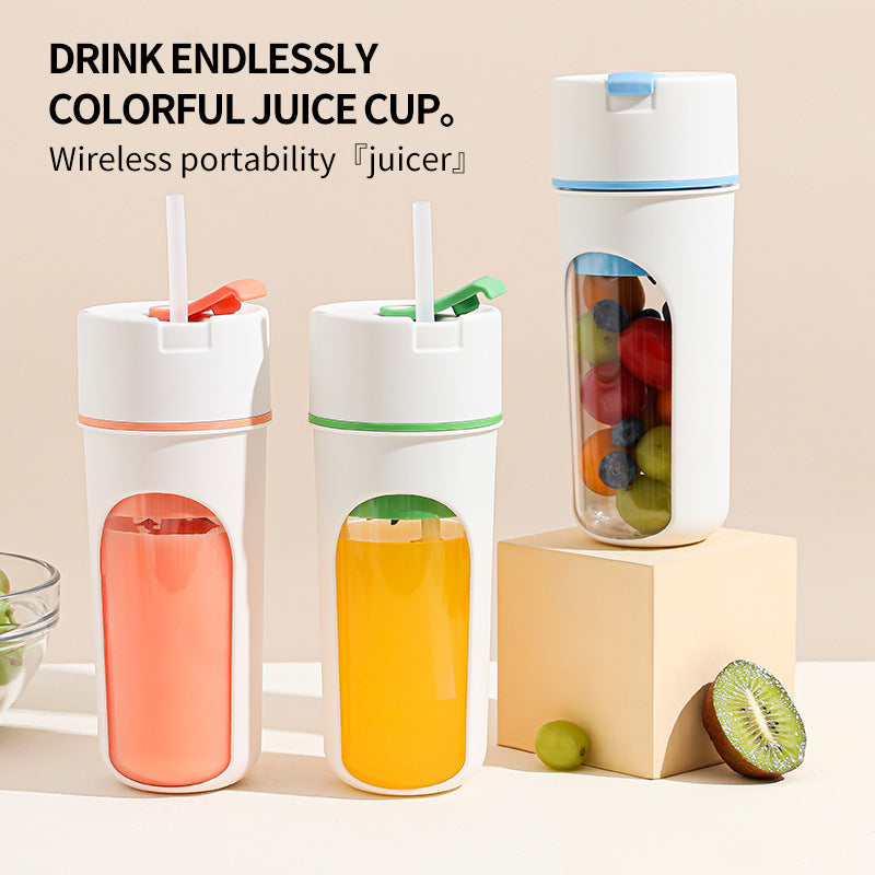 USB Rechargeable Juicer Blender - Wireless Fruit & Ice Crusher, Portable Juice Mixer