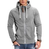 Men's Sports Fleece Cardigan Multicolor Hoodie