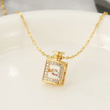 Perfume Bottle Pendant Luxury Necklace Charm