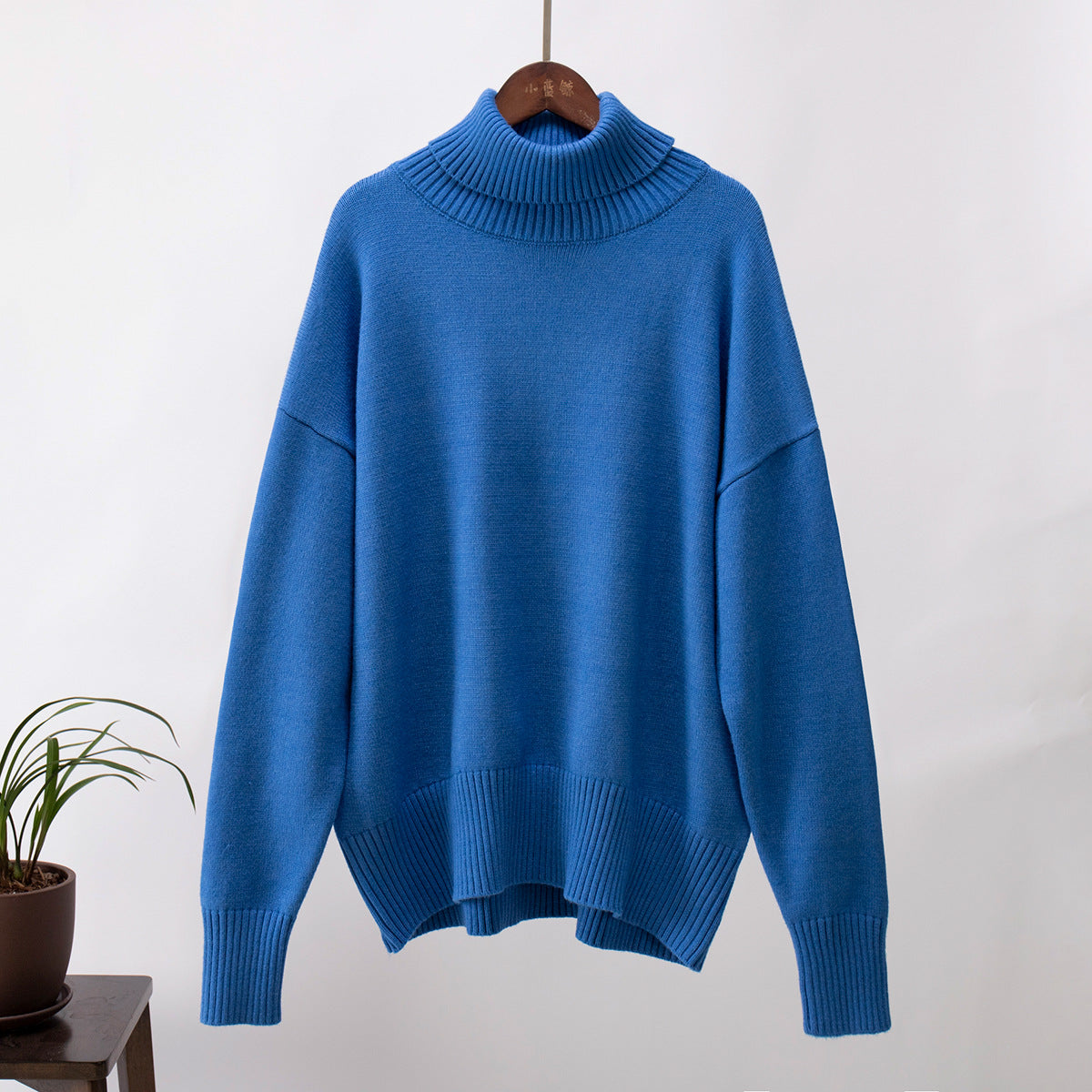 Women's All-match Solid Color Turtleneck Sweater