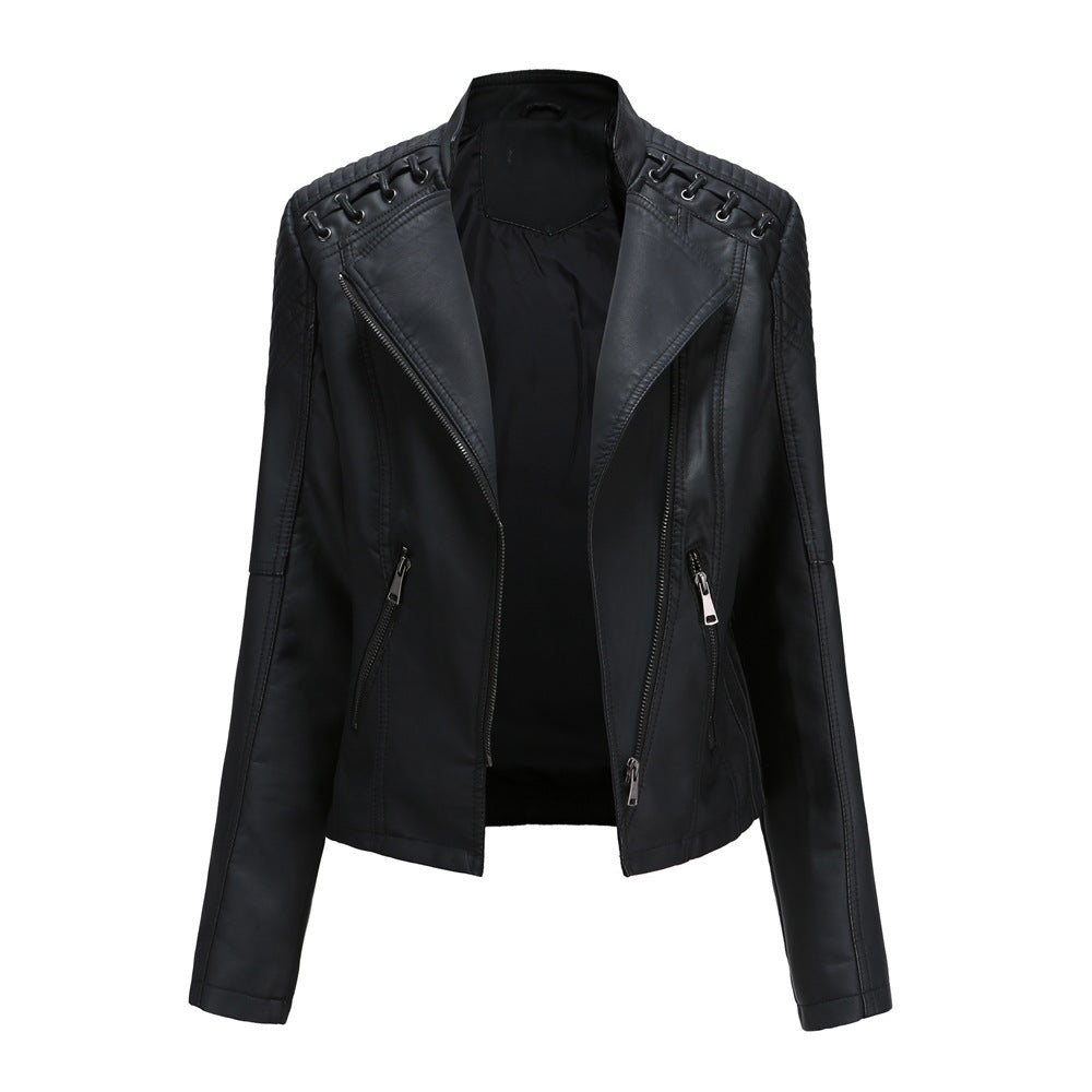 Youth European And American Women's Clothing Leather Short Jacket