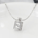 Perfume Bottle Pendant Luxury Necklace Charm