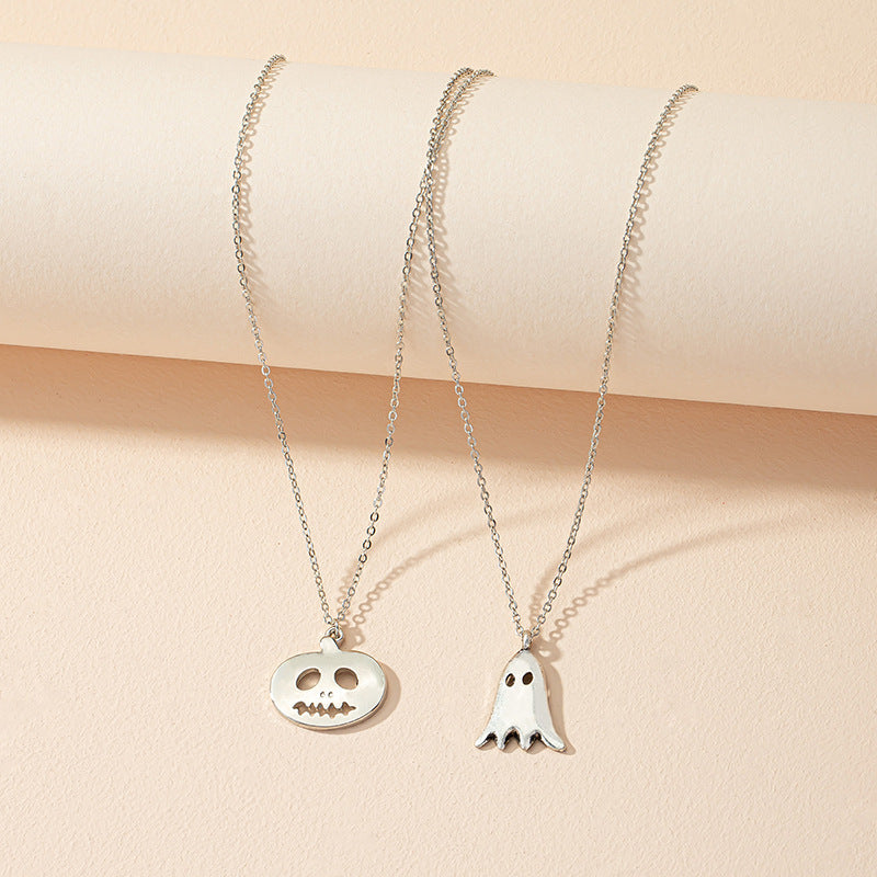 Popular Christmas Pumpkin Ghost Necklace - Minihomy