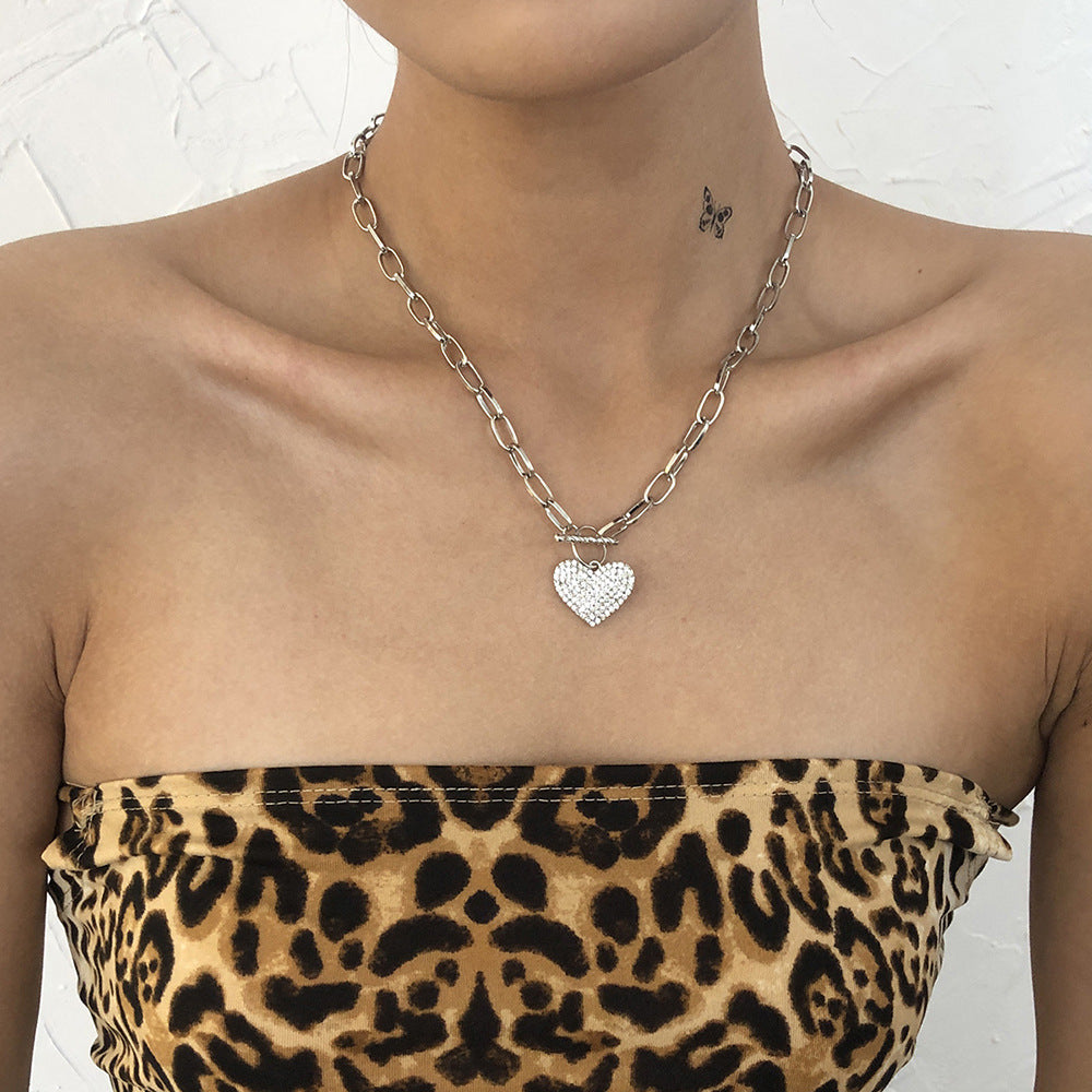 Punk Metal Chain Single Layer Necklace