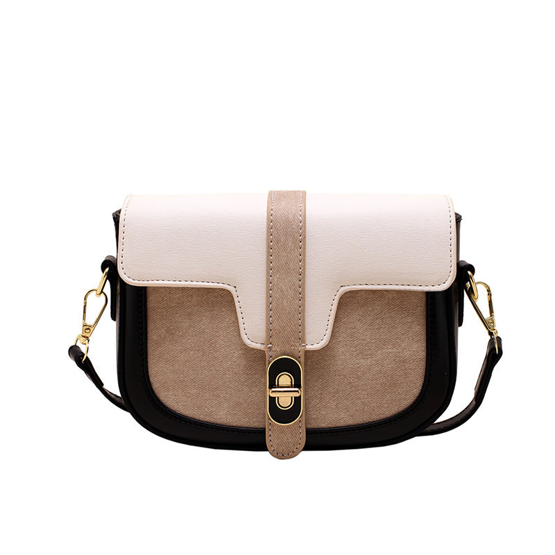 Color Contrast Retro Casual Bag for Women