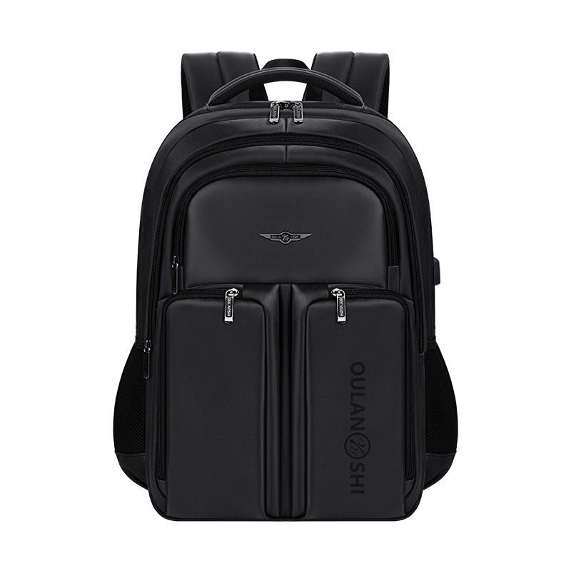 Double-layer Large Capacity Backpack Nylon Stitching - Minihomy